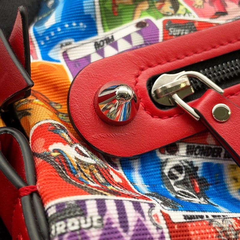 クリスチャン・ルブタン リュック カードプリント キャンバス Christian Louboutin バッグ