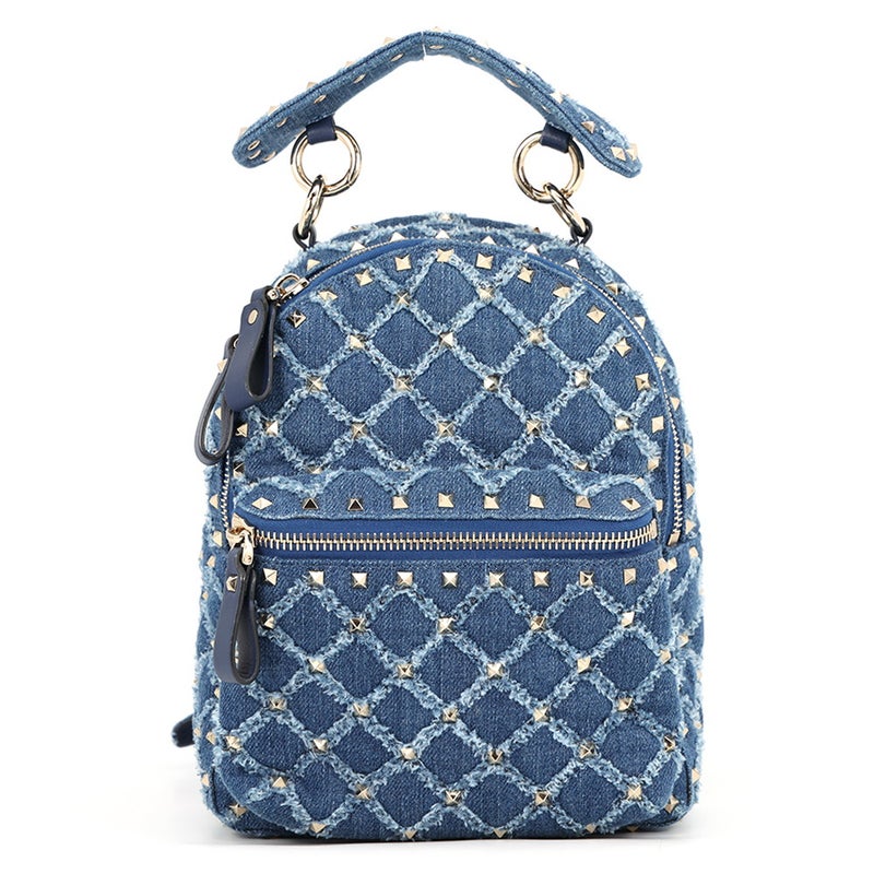 ヴァレンティノ・ガラヴァーニ リュック スタッズ デニム VALENTINO バッグ