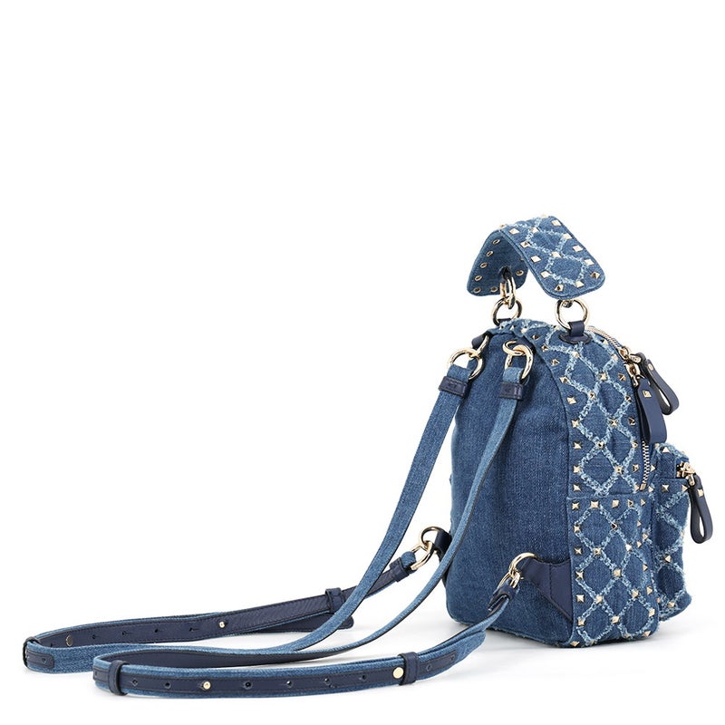 ヴァレンティノ・ガラヴァーニ リュック スタッズ デニム VALENTINO バッグ