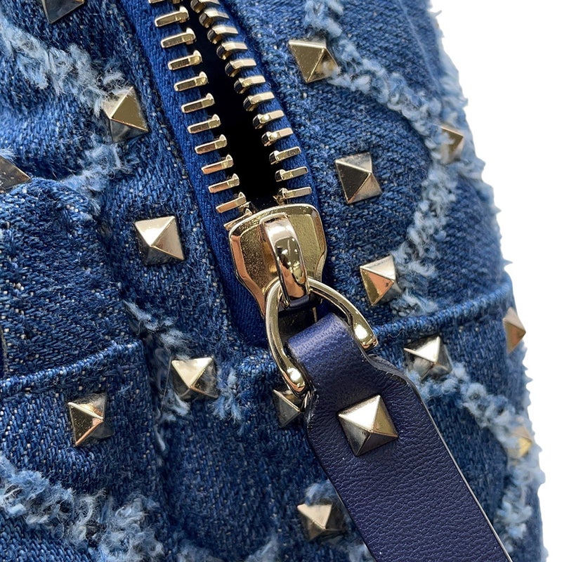 ヴァレンティノ・ガラヴァーニ リュック スタッズ デニム VALENTINO バッグ