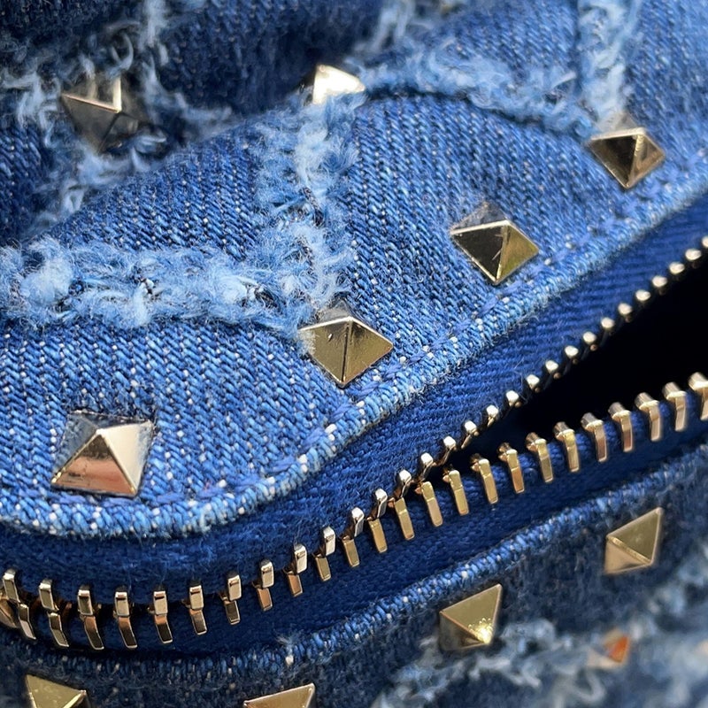 ヴァレンティノ・ガラヴァーニ リュック スタッズ デニム VALENTINO バッグ