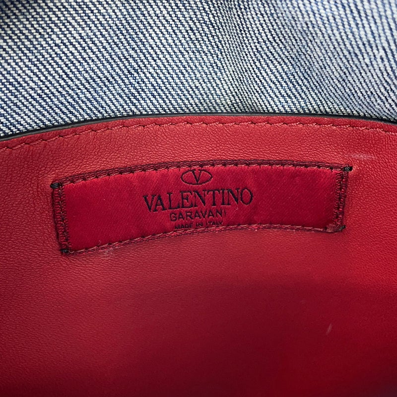 ヴァレンティノ・ガラヴァーニ リュック スタッズ デニム VALENTINO バッグ