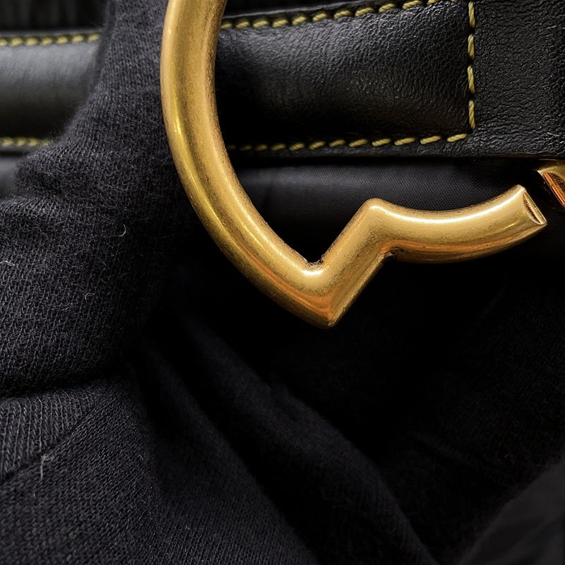 モンクレール ハンドバッグ パフ ナイロン MONCLER ２wayショルダー 黒