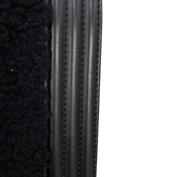 シャネル チェーンショルダーバッグ ボーイシャネル ココマーク シアリング レザー CHANEL 黒
