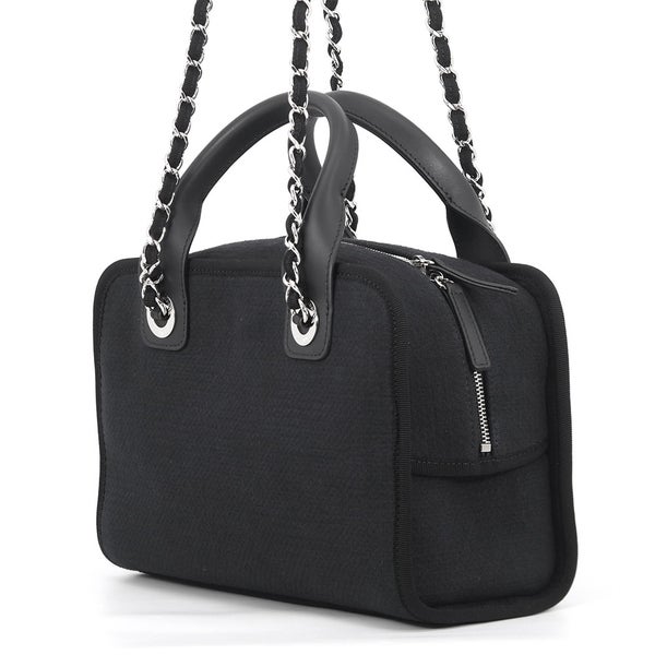シャネル ハンドバッグ ドーヴィル ロゴ ココマーク キャンバス/レザー A92749 CHANEL 2wayショルダーバッグ