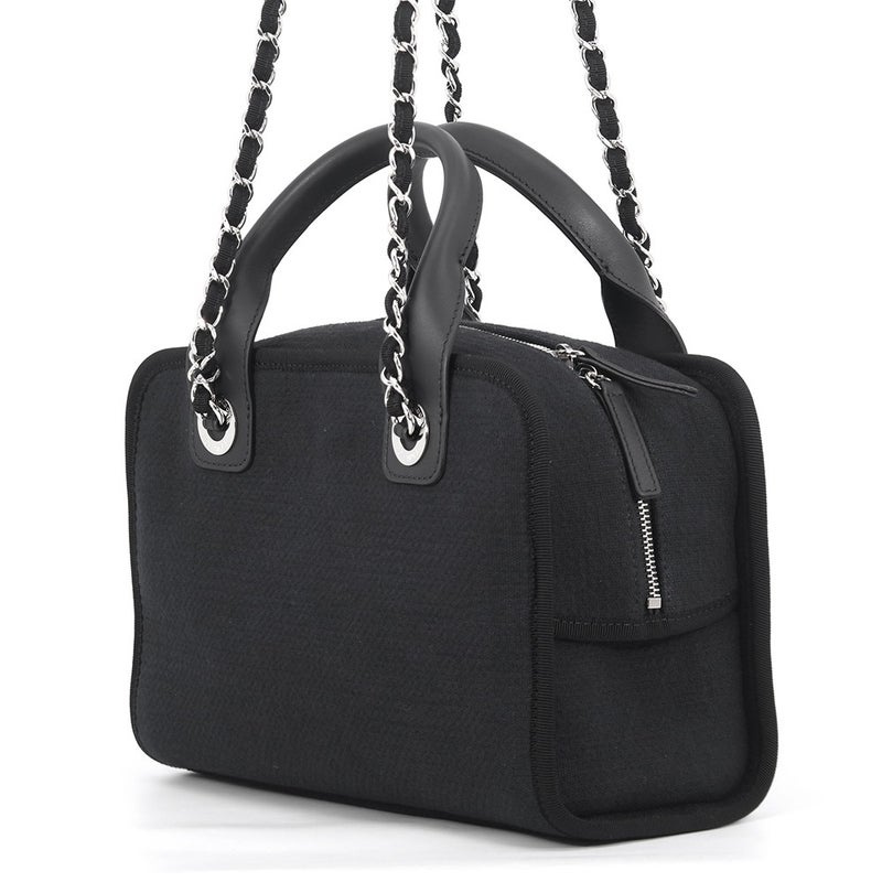 シャネル ハンドバッグ ドーヴィル ロゴ ココマーク キャンバス/レザー A92749 CHANEL 2wayショルダーバッグ