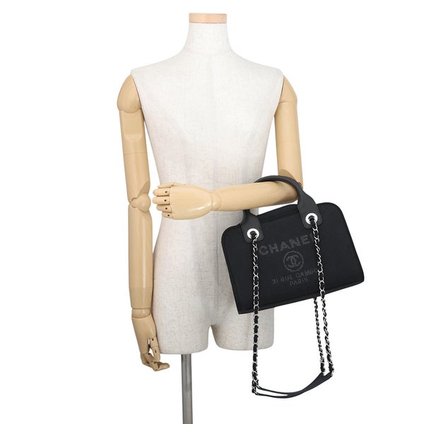 シャネル ハンドバッグ ドーヴィル ロゴ ココマーク キャンバス/レザー A92749 CHANEL 2wayショルダーバッグ