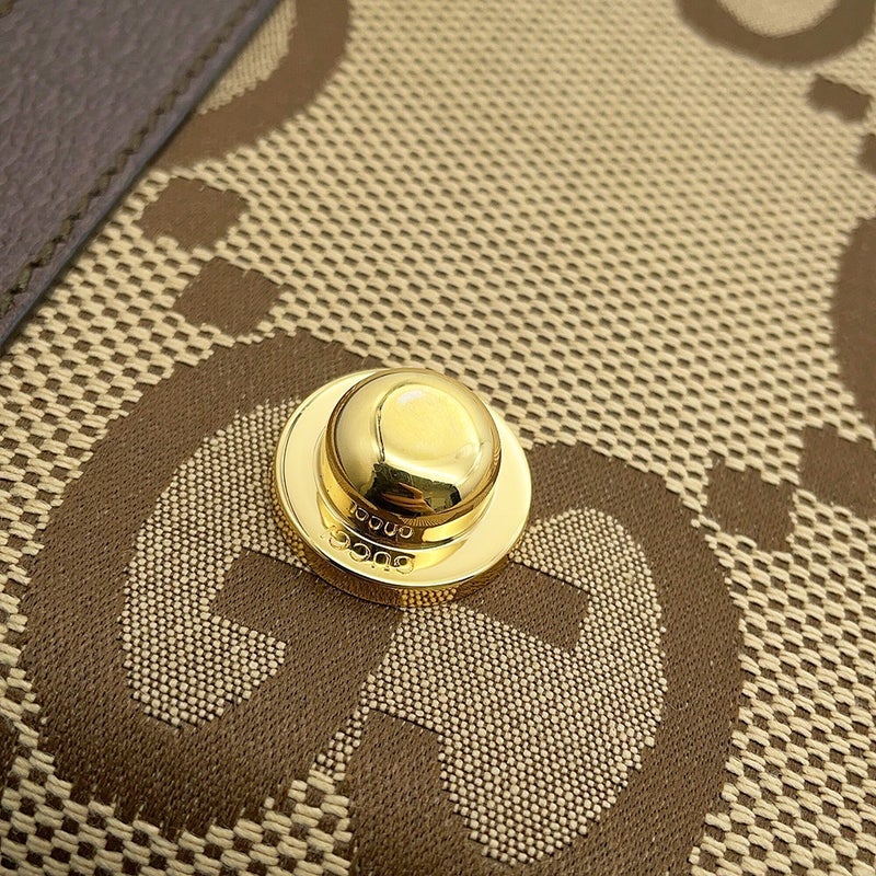 グッチ ジャンボGG ミディアム リジッド スーツケース キャンバス/レザー 722179 GUCCI トラベル バッグ