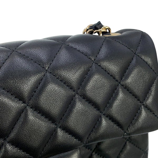 シャネル チェーンショルダーバッグ マトラッセ ココマーク ラムスキン A69900 CHANEL 黒