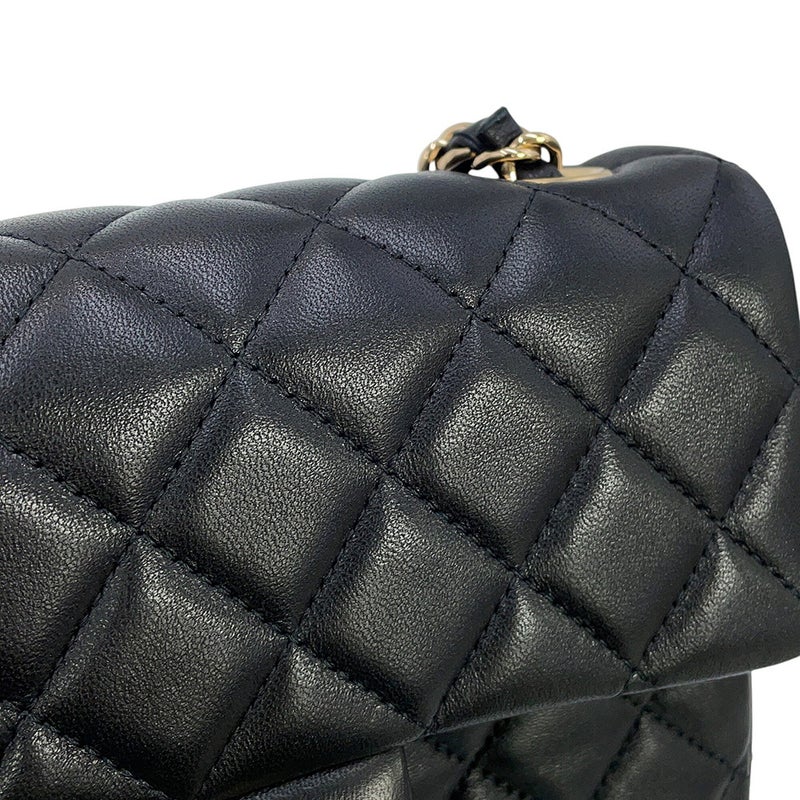 シャネル チェーンショルダーバッグ マトラッセ ココマーク ラムスキン A69900 CHANEL 黒
