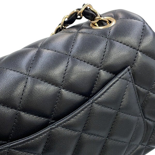 シャネル チェーンショルダーバッグ マトラッセ ココマーク ラムスキン A69900 CHANEL 黒