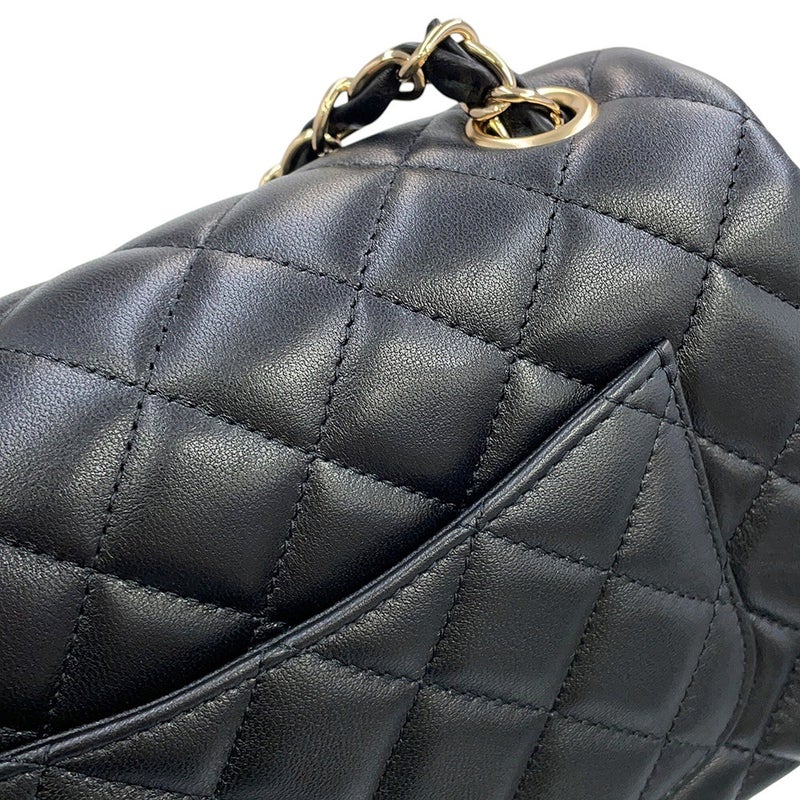 シャネル チェーンショルダーバッグ マトラッセ ココマーク ラムスキン A69900 CHANEL 黒