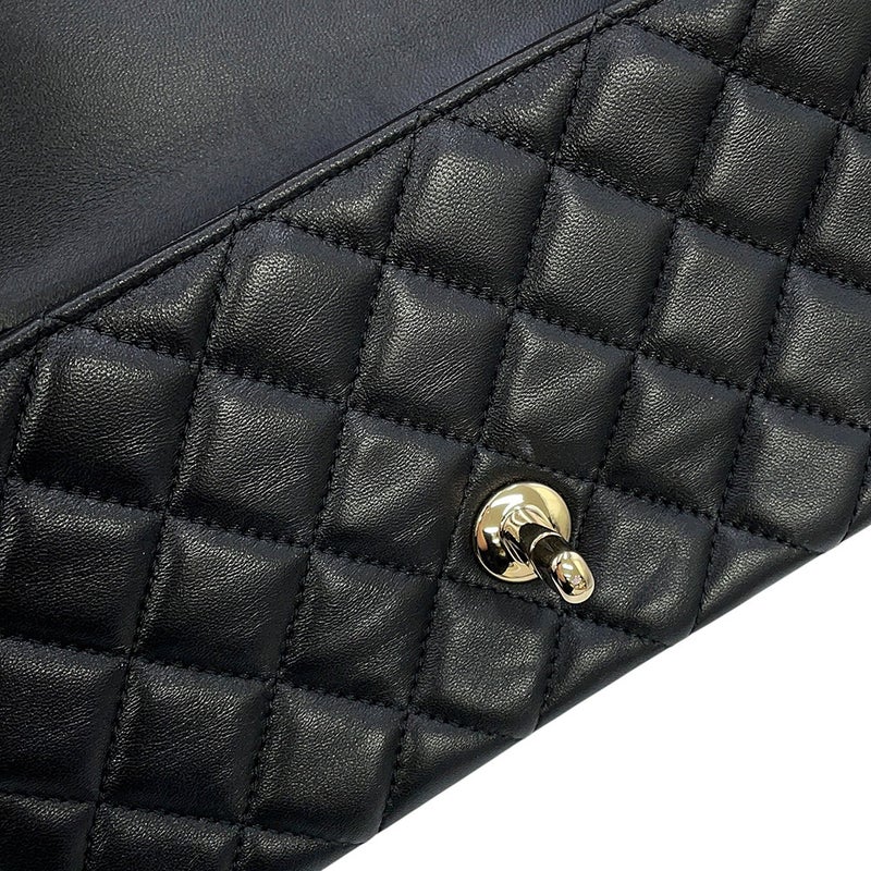 シャネル チェーンショルダーバッグ マトラッセ ココマーク ラムスキン A69900 CHANEL 黒