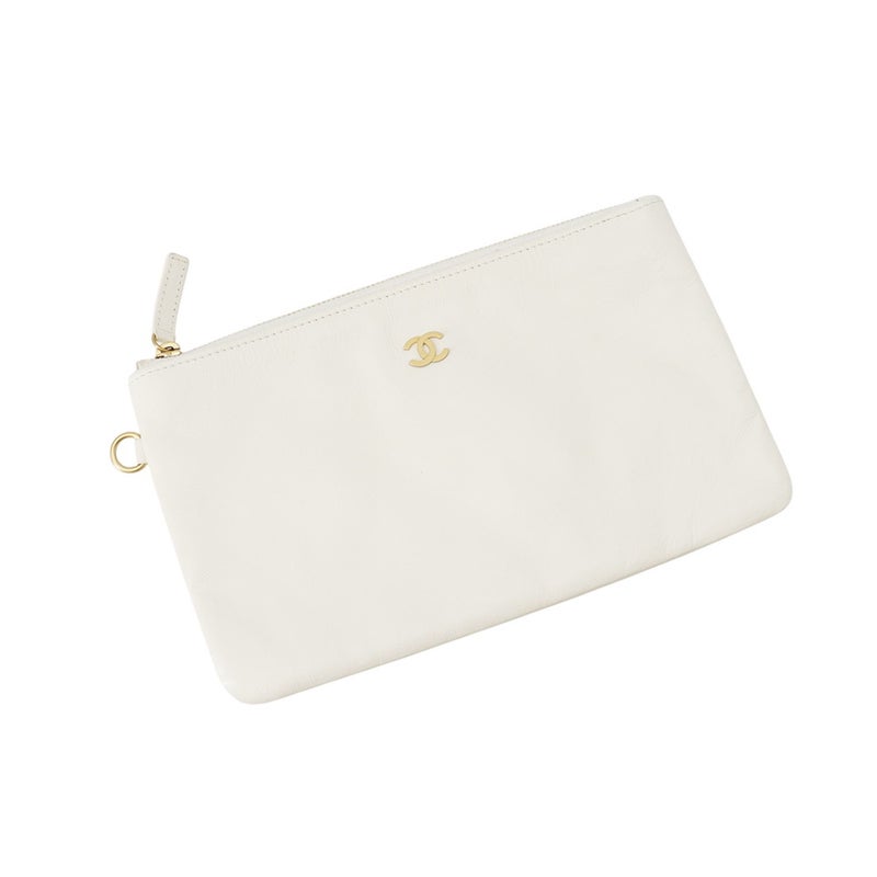 シャネル ハンドバッグ CHANEL22 マトラッセ スモール シャイニーカーフレザー AS3260 CHANEL 白