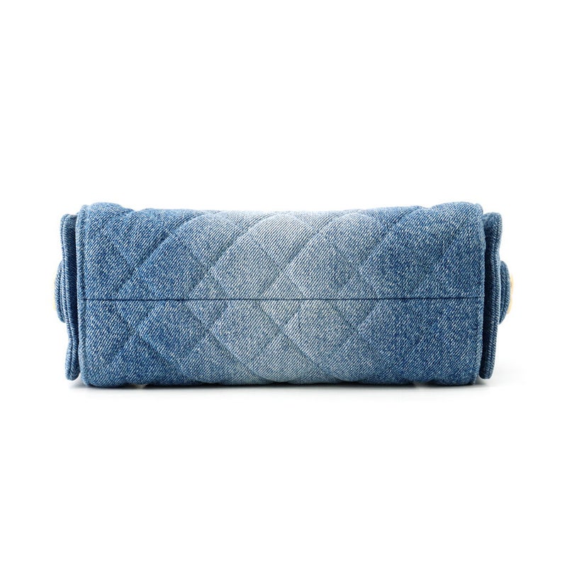 シャネル チェーンショルダーバッグ マトラッセ ココマーク CHANEL25 ミニ ウォッシュド デニム AS5631 CHANEL