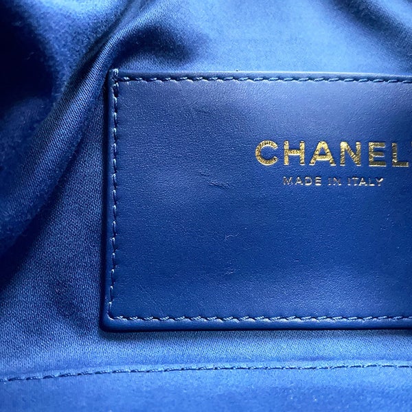 シャネル チェーンショルダーバッグ マトラッセ ココマーク CHANEL25 ミニ ウォッシュド デニム AS5631 CHANEL