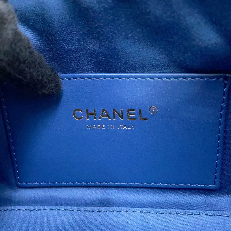 シャネル チェーンショルダーバッグ マトラッセ ココマーク CHANEL25 ミニ ウォッシュド デニム AS5631 CHANEL