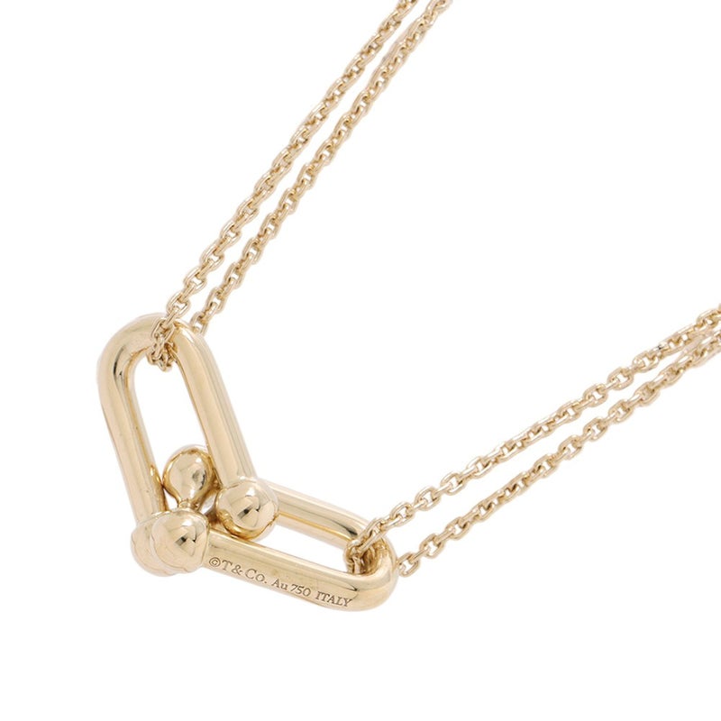 ティファニー ネックレス ハードウェア ラージ ダブル リンク ペンダント K18YGイエローゴールド 63364223 Tiffany&Co.