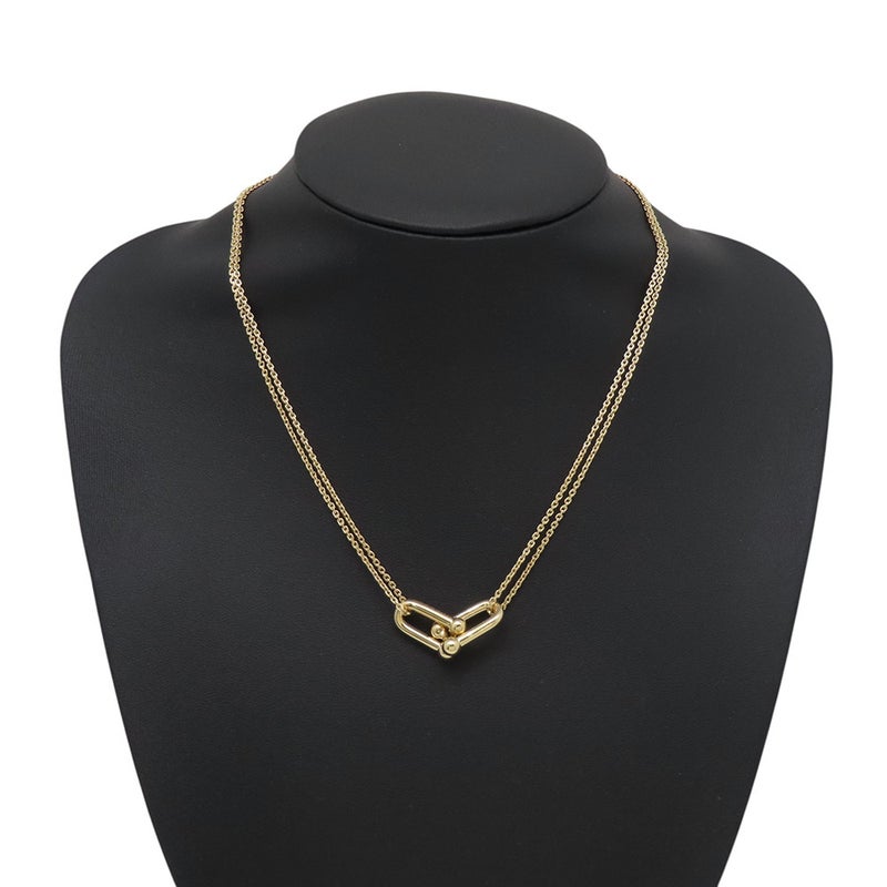 ティファニー ネックレス ハードウェア ラージ ダブル リンク ペンダント K18YGイエローゴールド 63364223 Tiffany&Co.