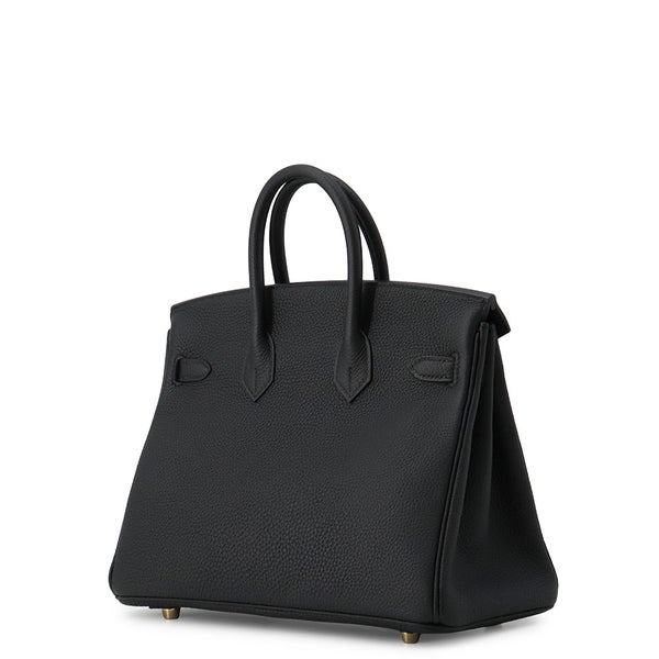 エルメス バーキン25 ブラック/ゴールド金具 トゴ G刻印 HERMES Birkin ハンドバッグ 黒