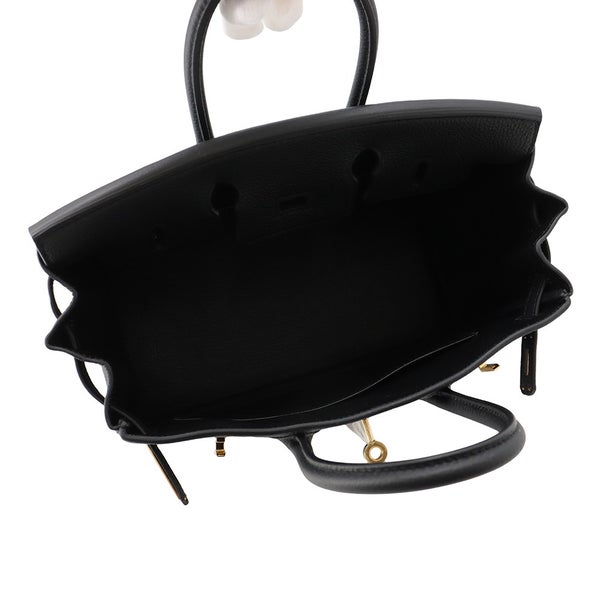 エルメス バーキン25 ブラック/ゴールド金具 トゴ G刻印 HERMES Birkin ハンドバッグ 黒