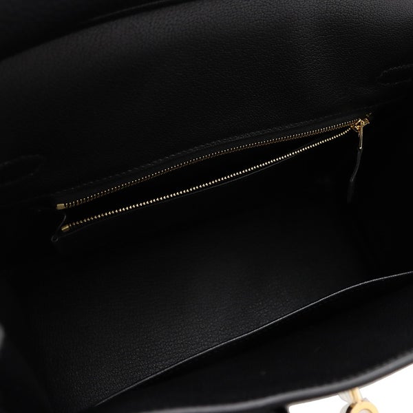 エルメス バーキン25 ブラック/ゴールド金具 トゴ G刻印 HERMES Birkin ハンドバッグ 黒