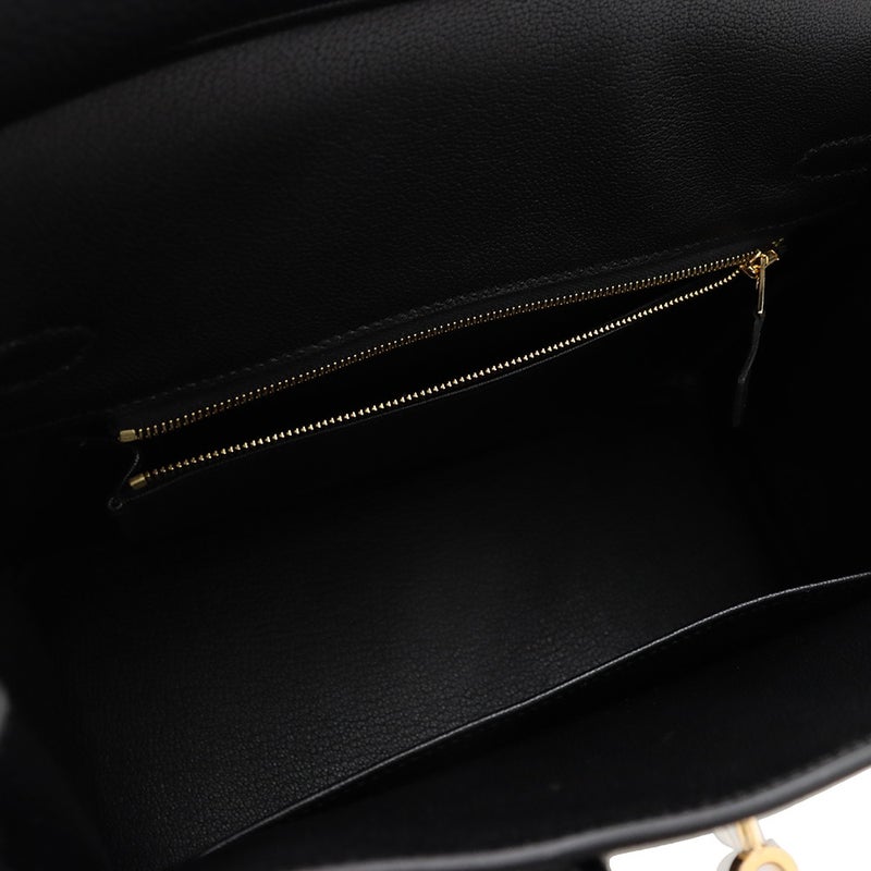 エルメス バーキン25 ブラック/ゴールド金具 トゴ G刻印 HERMES Birkin ハンドバッグ 黒