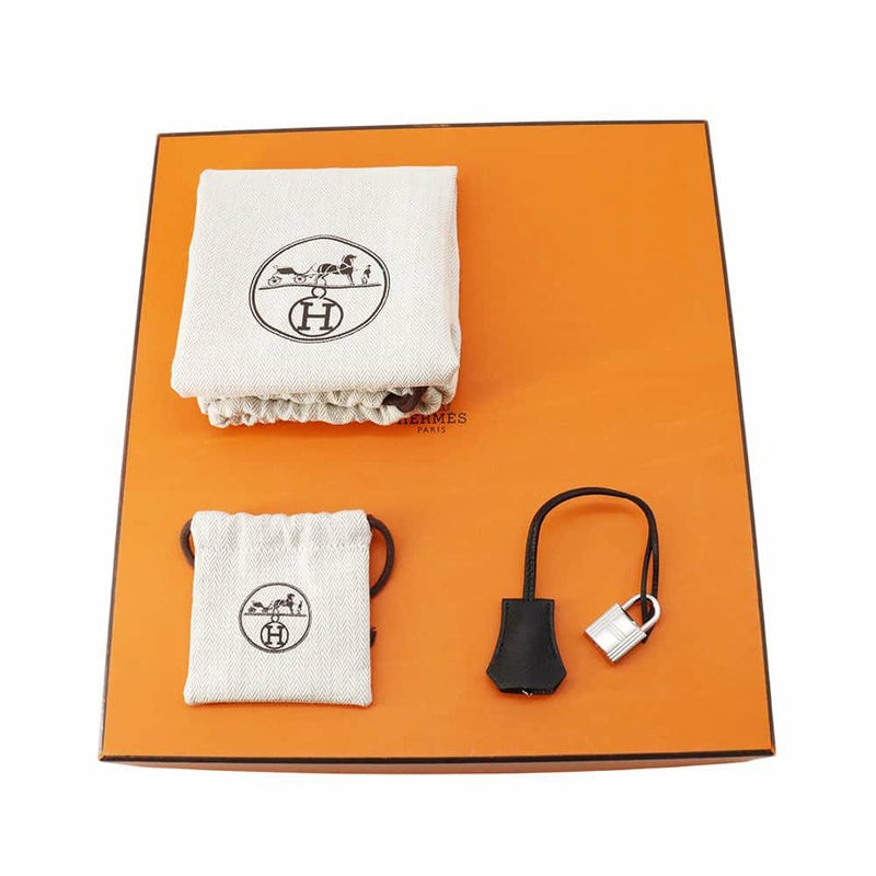 エルメス バーキン25 ブラック/シルバー金具 トゴ W刻印 HERMES Birkin ハンドバッグ 黒