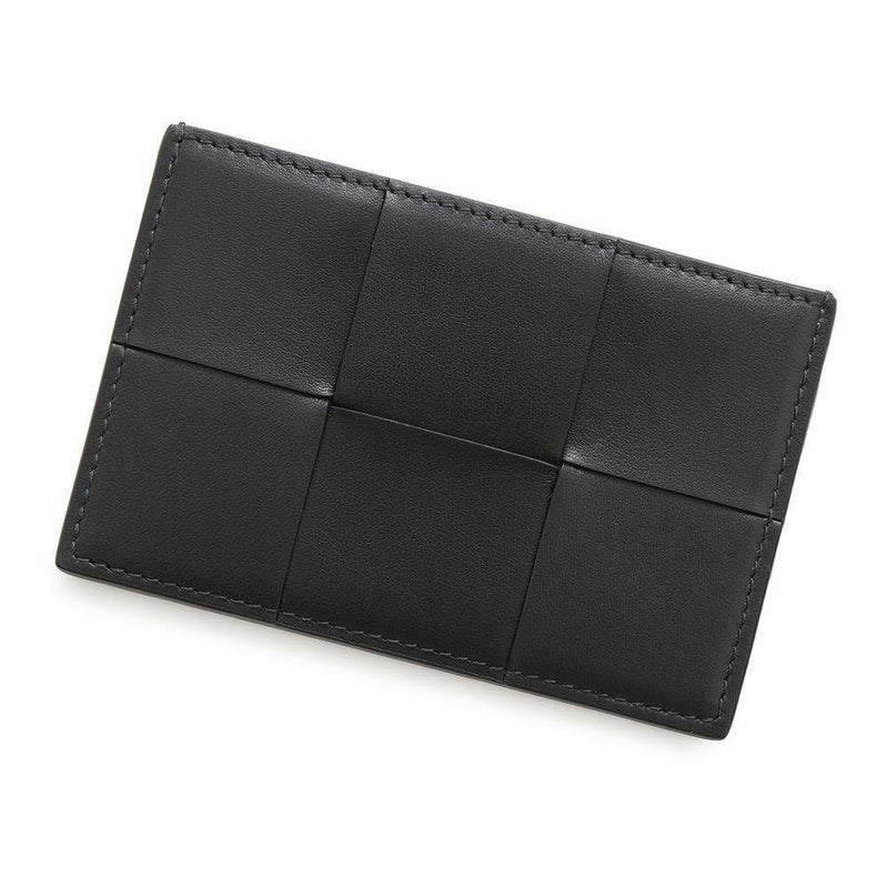 ボッテガヴェネタ カードケース マキシイントレチャート レザー 748052 BOTTEGA VENETA パスケース 黒