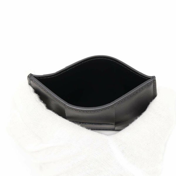 ボッテガヴェネタ カードケース マキシイントレチャート レザー 748052 BOTTEGA VENETA パスケース 黒
