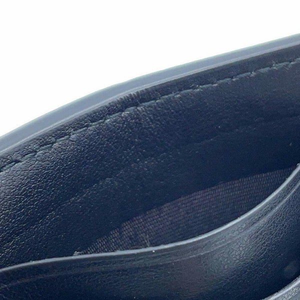 ボッテガヴェネタ カードケース マキシイントレチャート レザー 748052 BOTTEGA VENETA パスケース 黒