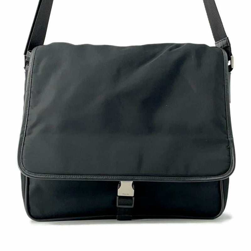 プラダ ショルダーバッグ メッセンジャーバッグ ナイロン V166 PRADA 黒