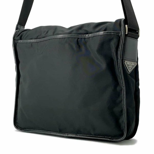 プラダ ショルダーバッグ メッセンジャーバッグ ナイロン V166 PRADA 黒