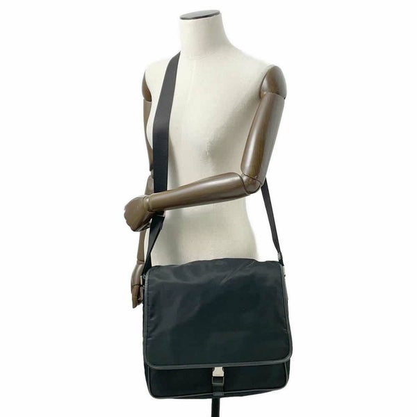 プラダ ショルダーバッグ メッセンジャーバッグ ナイロン V166 PRADA 黒