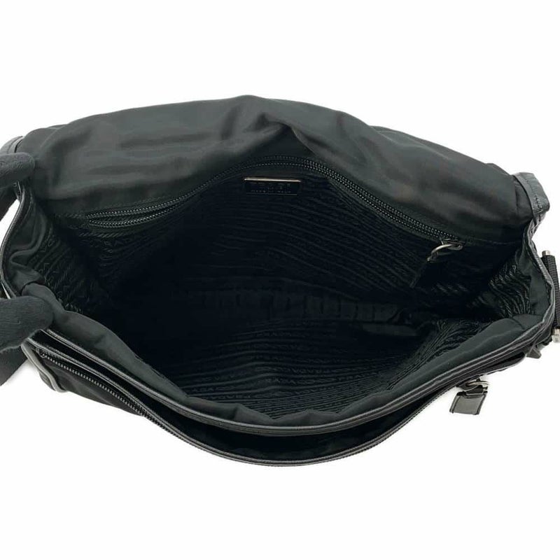 プラダ ショルダーバッグ メッセンジャーバッグ ナイロン V166 PRADA 黒