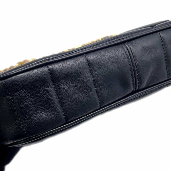 セリーヌ チェーンショルダーバッグ ロゴ レザー 11127 3EYD 38NO CELINE バッグ 黒