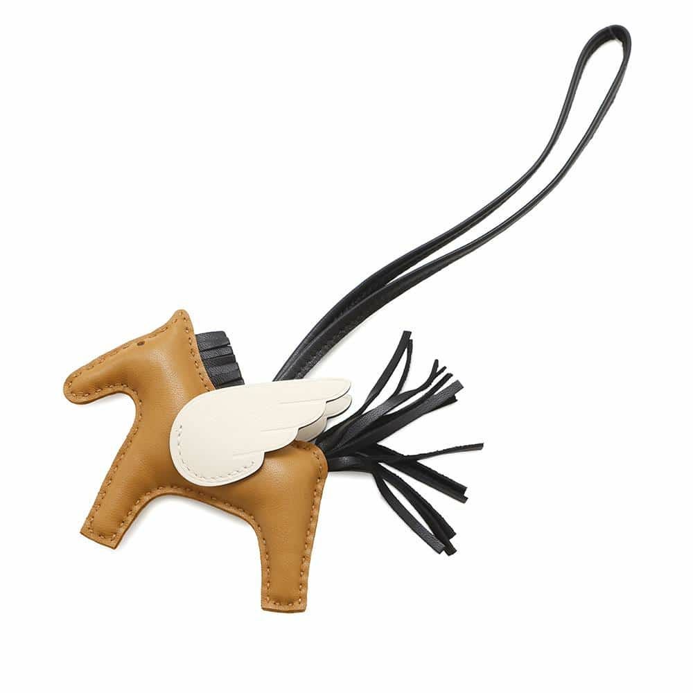 【新品・未使用】HERMES ロデオ ペガサスチャーム　PM 黒・ナタ・チャイ エルメス バッグチャーム ロデオPM ペガサス チャイ/ナタ/ブラック