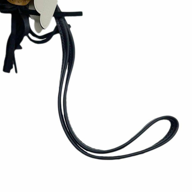 エルメス バッグチャーム ロデオPM ペガサス チャイ/ナタ/ブラック ラムスキン U刻印 黒