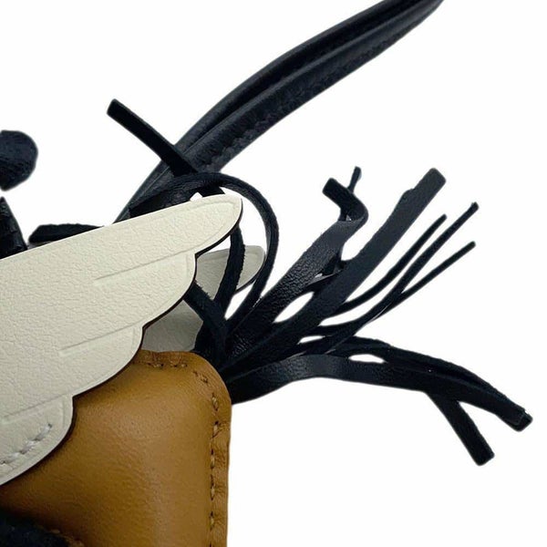 エルメス バッグチャーム ロデオPM ペガサス チャイ/ナタ/ブラック ラムスキン U刻印 黒