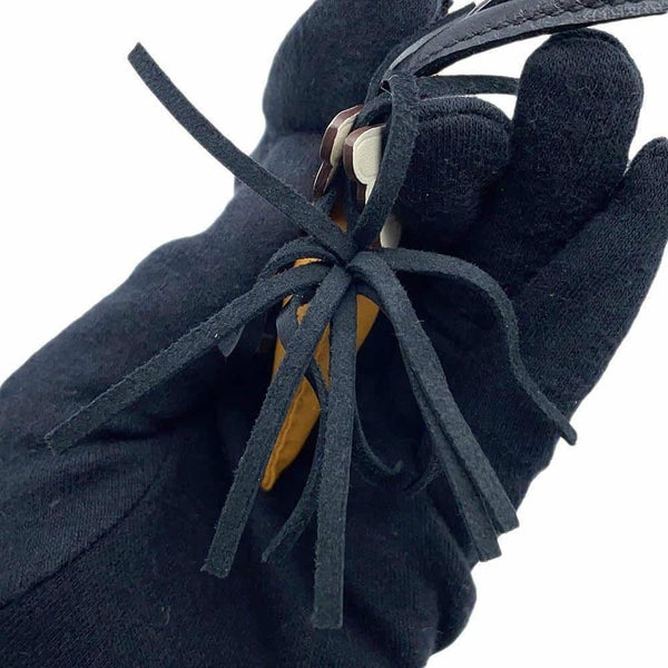 エルメス バッグチャーム ロデオPM ペガサス チャイ/ナタ/ブラック ラムスキン U刻印 黒