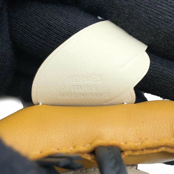 エルメス バッグチャーム ロデオPM ペガサス チャイ/ナタ/ブラック ラムスキン U刻印 黒