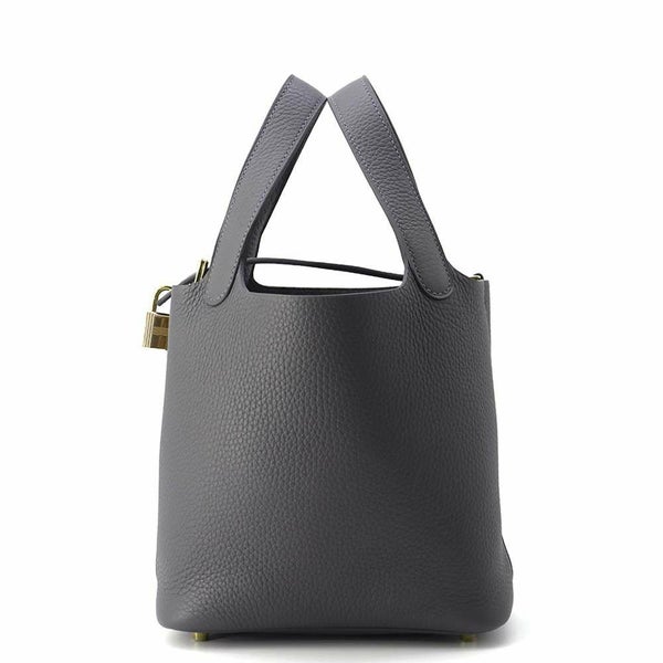 エルメス ハンドバッグ ピコタンロックPM アルドワーズ/シャンパンゴールド金具 トリヨンクレマンス W刻印