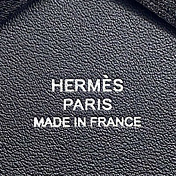 エルメス コインケース カルヴィ デュオ ブラック/シルバー金具 ボックスカーフ B刻印 黒