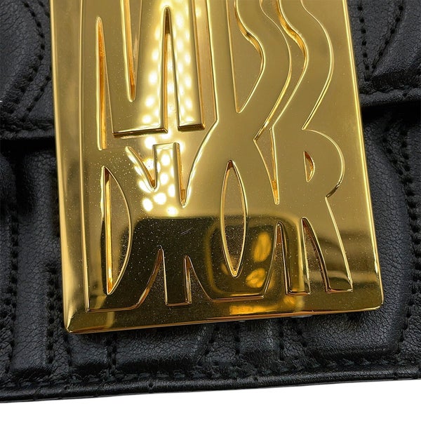クリスチャン・ディオール ショルダーバッグ ミスディオール  フラップバッグ M2610UBOS Christian Dior 黒 セール品