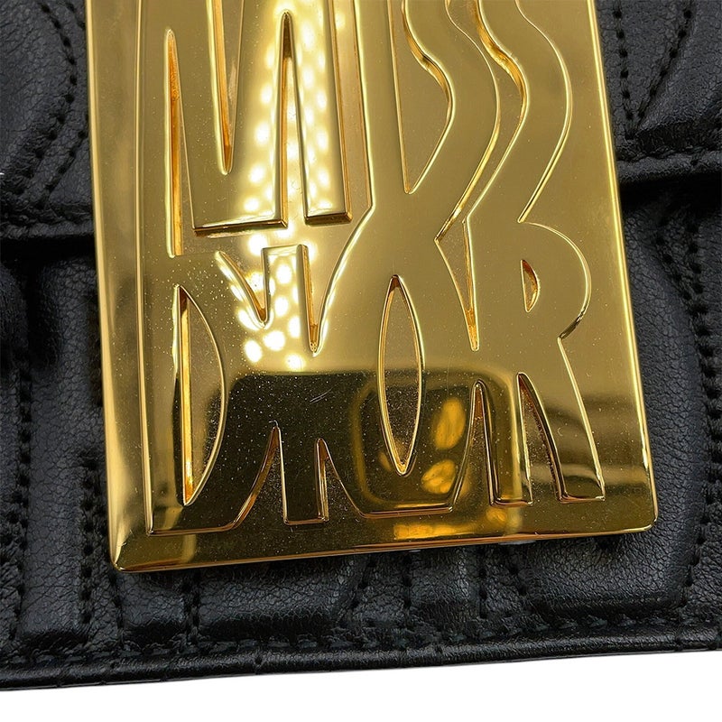 クリスチャン・ディオール ショルダーバッグ ミスディオール  フラップバッグ M2610UBOS Christian Dior 黒 セール品
