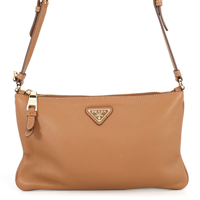 プラダ ショルダーバッグ トライアングルロゴ ソフトグレインレザー 1BC238 PRADA バッグ