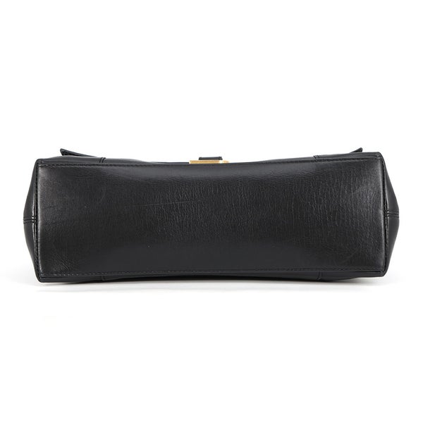バレンシアガ チェーンショルダーバッグ ダウンタウン ミディアム レザー 689058 BALENCIAGA 黒