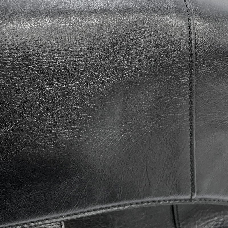 バレンシアガ チェーンショルダーバッグ ダウンタウン ミディアム レザー 689058 BALENCIAGA 黒