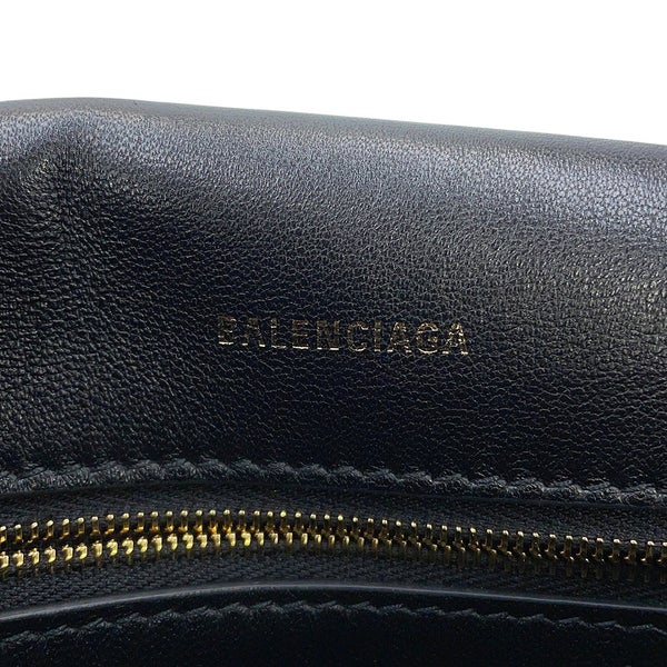 バレンシアガ チェーンショルダーバッグ ダウンタウン ミディアム レザー 689058 BALENCIAGA 黒