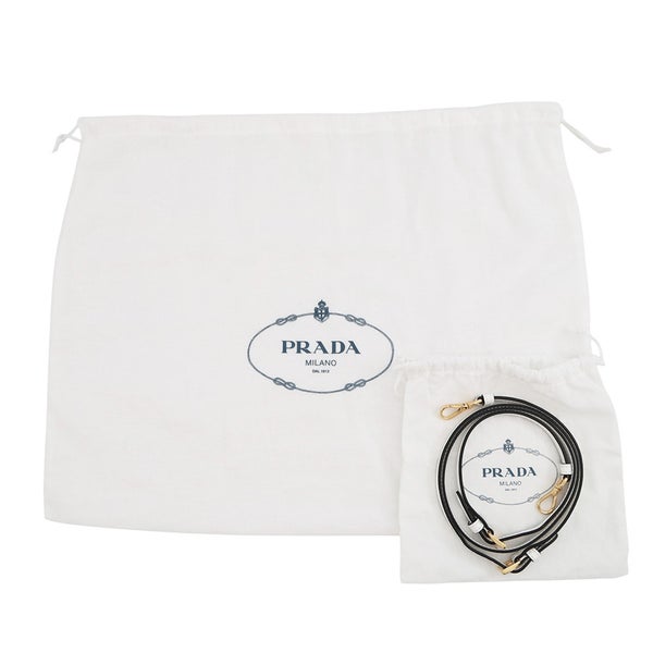 プラダ ハンドバッグ デュエット 巾着 パテントレザー 1BH038 PRADA 2wayショルダーバッグ 白